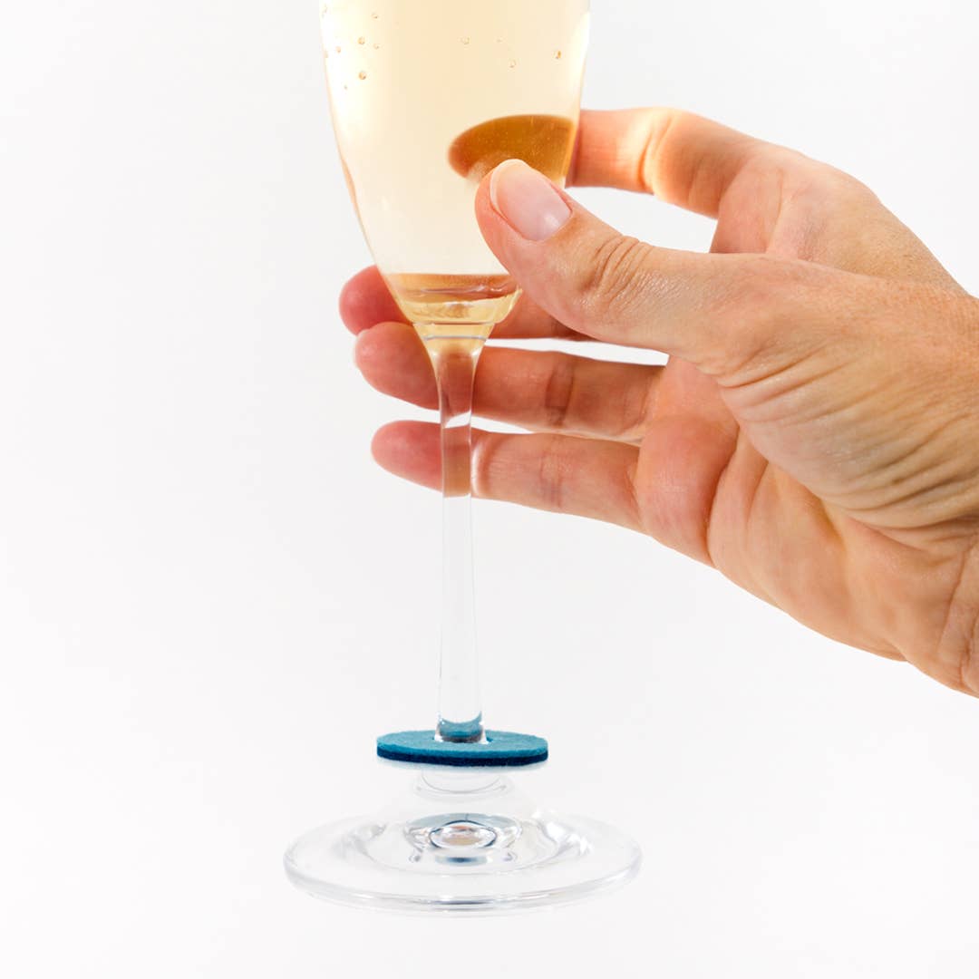 Studio 82° - Wholesale Wine/Cocktail Glass Markers - Rainbow Beverage Markers - Merino Wool Felt - Set of 710