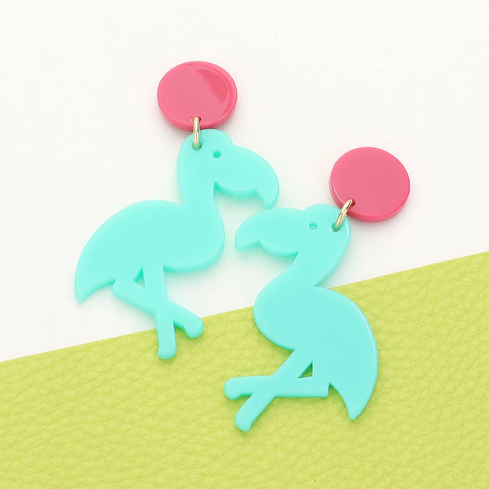 Sensibling Corp. - Wholesale Dangle Earrings - Toucan Resin Post Earrings