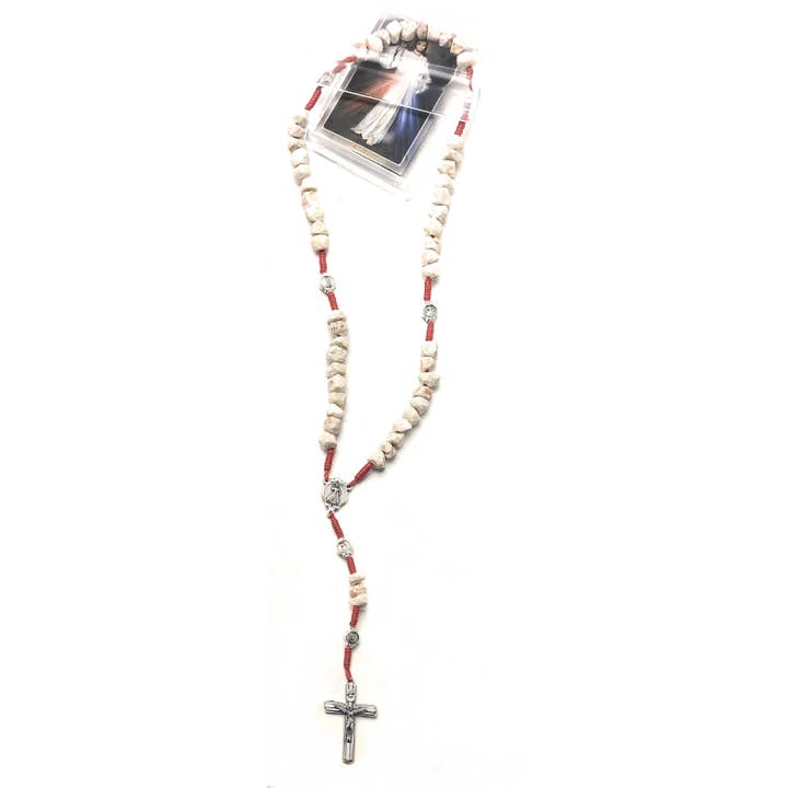 Costa Articoli Religiosi - Wholesale Prayer Beads Necklace - Rosary with Medjugorje stones mm. 7 Various subjects2