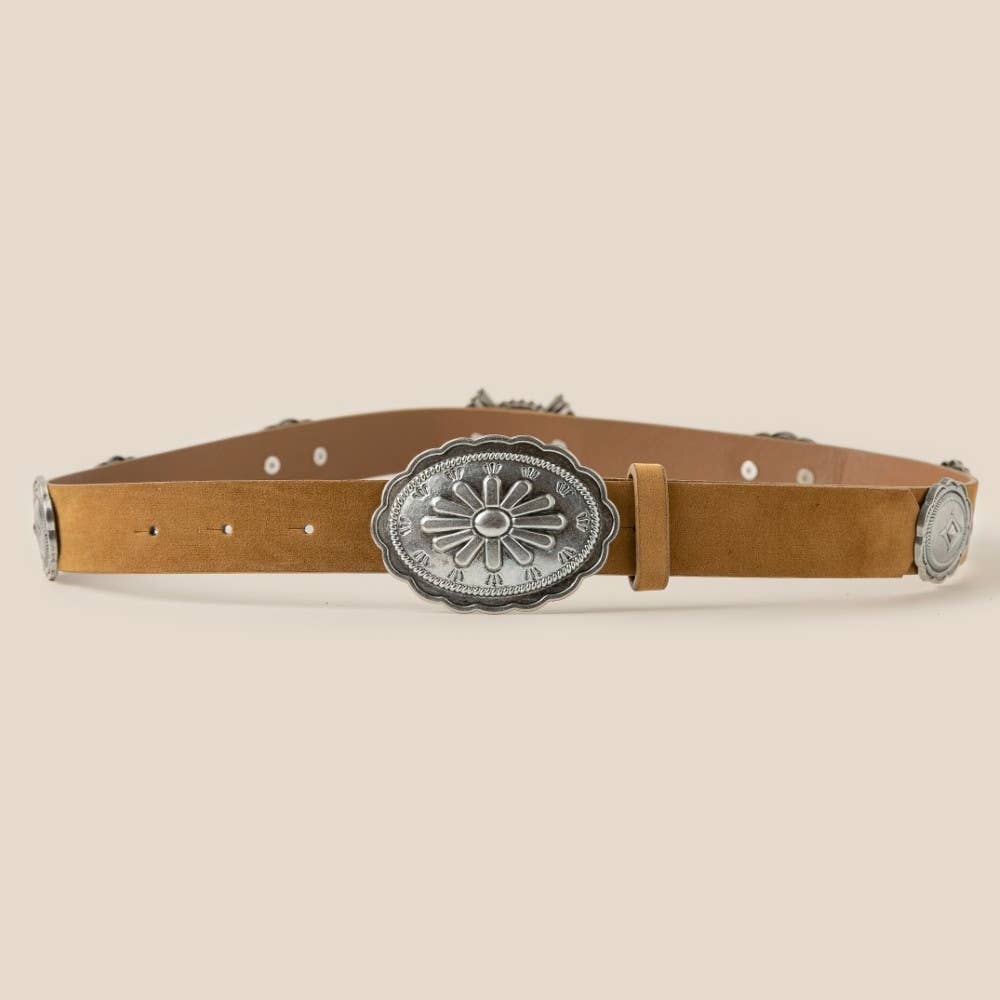 Anarchy Street - Wholesale Belt - Women's - Western Oval Floral Buckle Belt1