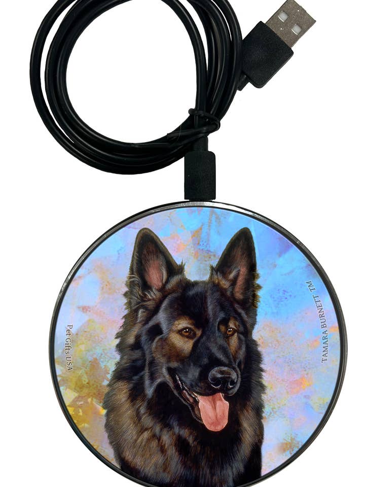 Pelúcia Castanha de Pastor Alemão - Carregador de Telemóvel Zoomies por atacado de Pet Gifts USA, LLC