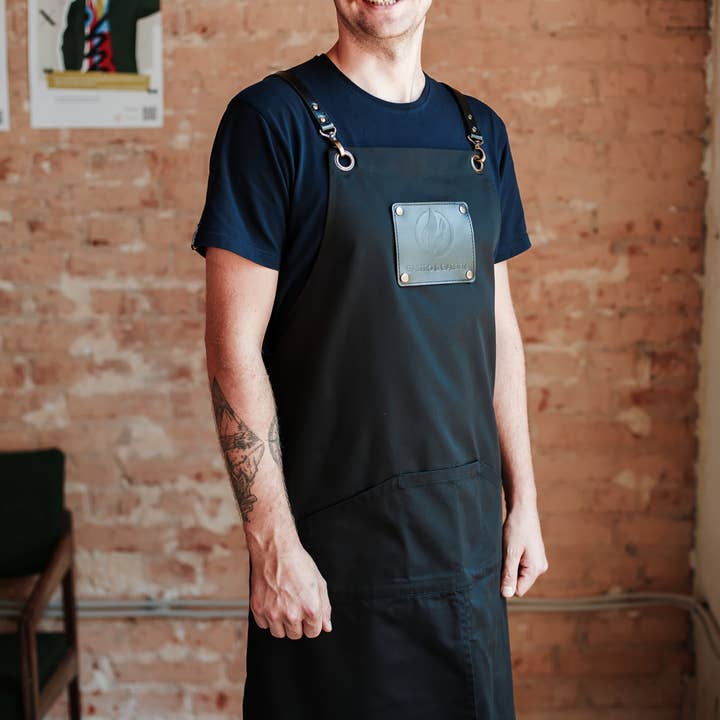 Lærred forklæde til mænd, Brugerdefineret mænds forklæde, Personligt forklæde for engroshandel hos ShufliaCrafts