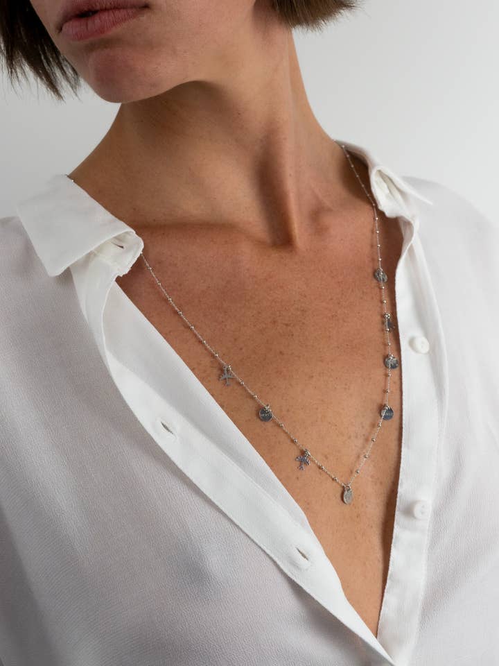 REJSEMINDER Halskæde Lang (Sølv) for engroshandel hos Fab-Atelier