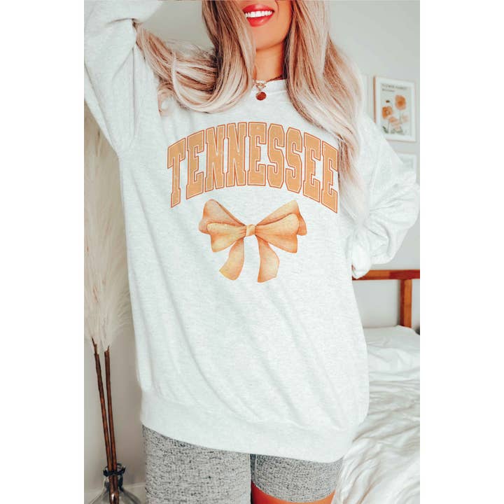 A. BLUSH CO - Wholesale Graphic Sweatshirt - Women's - TENNESSEE BOW Graphic Sweatshirt0