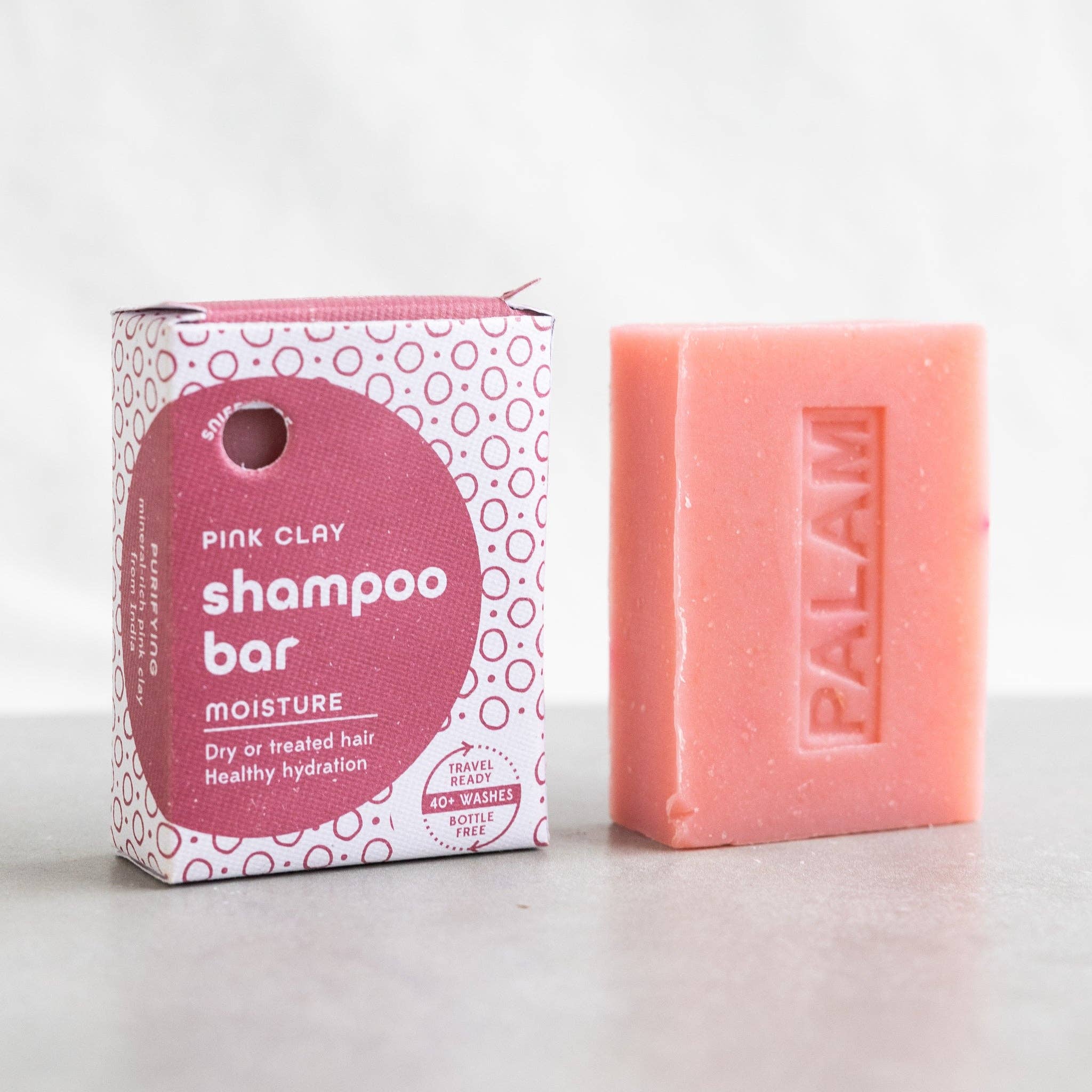 Ten Thousand Villages - Wholesale Shampoo Puck/Solid Shampoo - Moisture Pink Clay Shampoo Bar *5