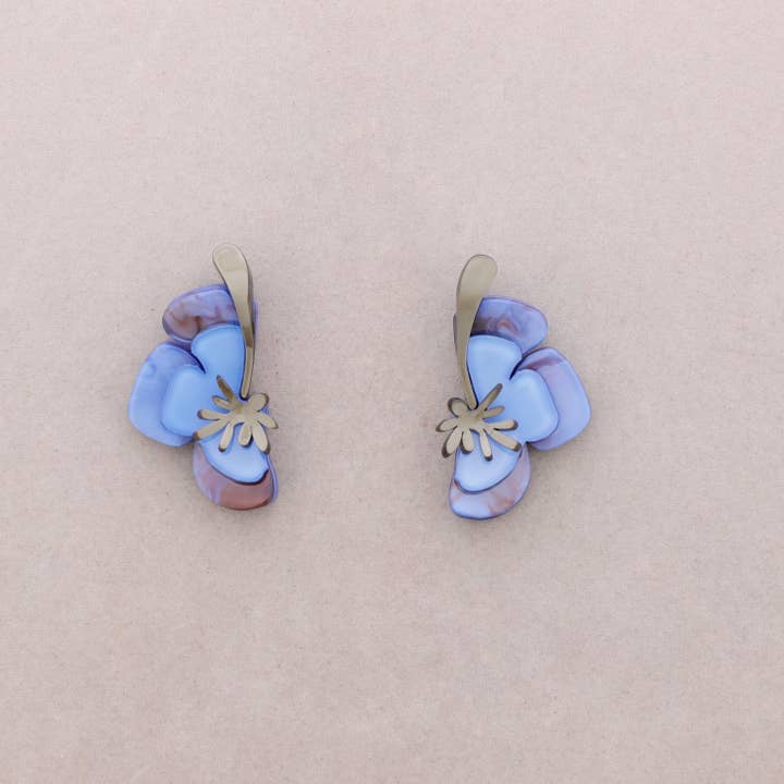 Sonata - Venta al por mayor Pendientes colgantes - Pendientes Flor Resina