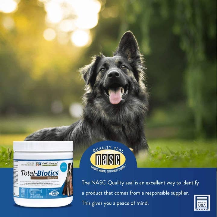 NWC Naturals® - Wholesale Pet Supplement - Cat/Dog - Total-Biotics® Powder - 8 oz 228 Grams