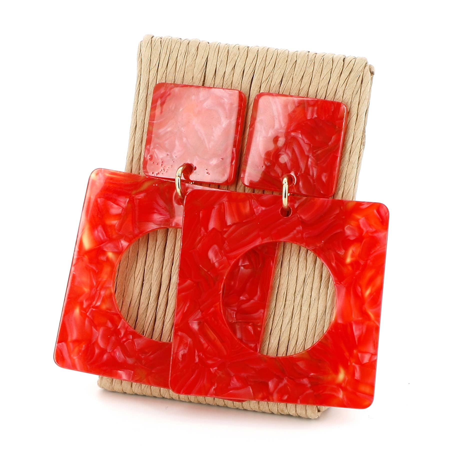 Rosso Satin earrings for wholesale on Faire