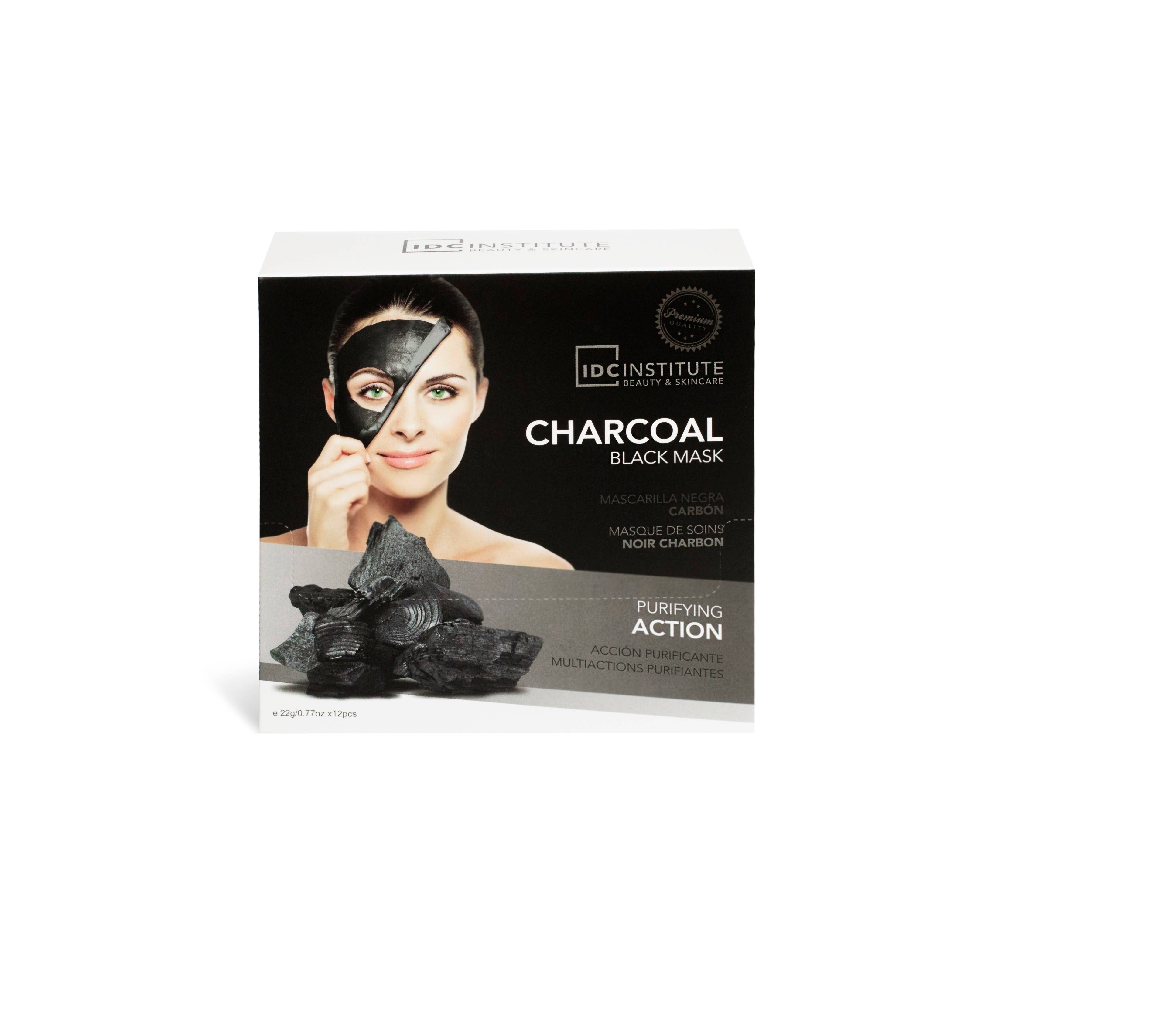 Aquarius Cosmetic SLU – Engroshandel Ansigtsmaske – Idc Institute Charcoal Black Mask 22Gr3