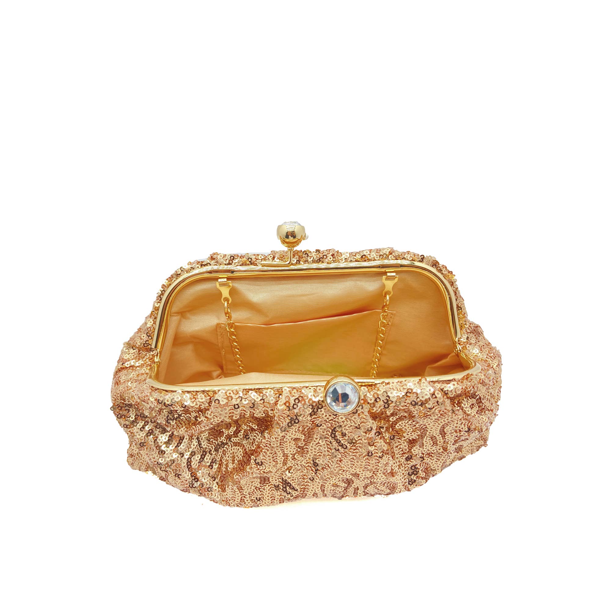 Belle Trading Ltd - Wholesale Clutch Bag - Women's - Rylee Sequin Pouch Clutch Bag with Chain6