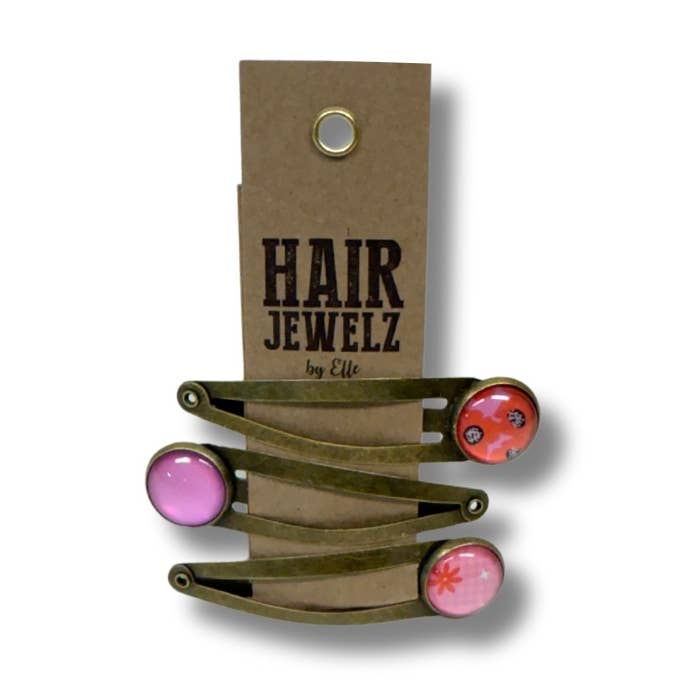 Colourclip Click "Coral Pop" for wholesale by Hairjewelz by Elle