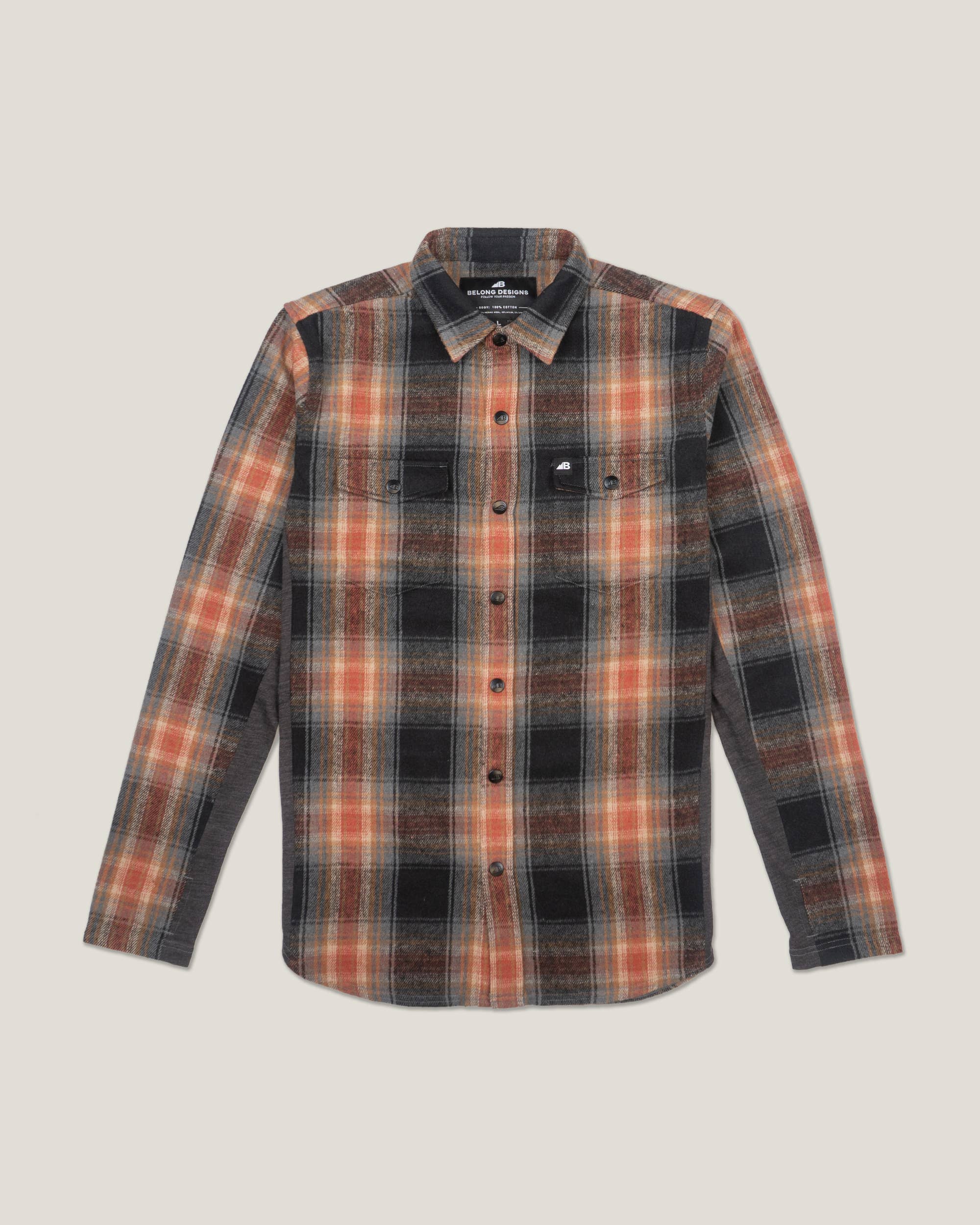 Belong Designs - Wholesale Button Down Shirt - Men's - Men's Deadline Tek Flannel (Restock Coming soon, 12/10)0