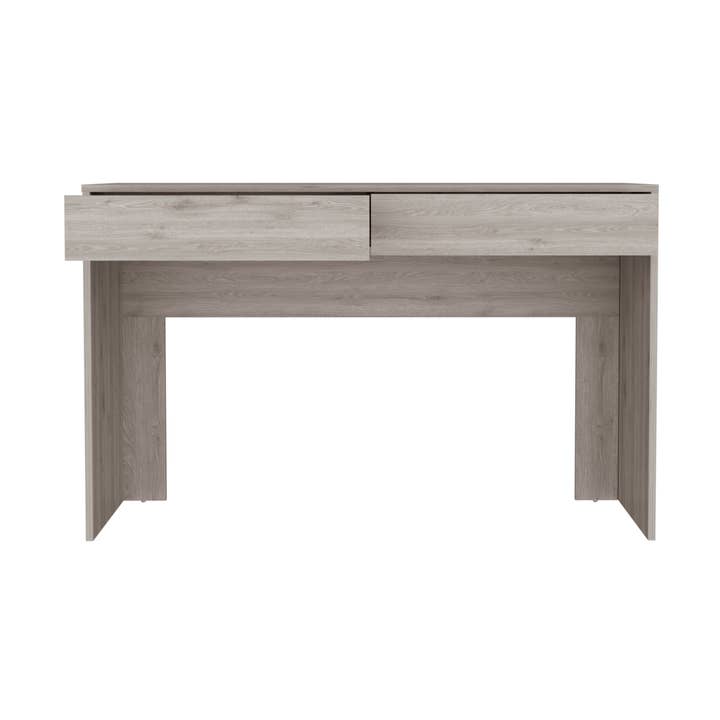 Avatri Writing Computer Desk, Two Drawers, Light Grey Finish for wholesale by Treevol Furniture