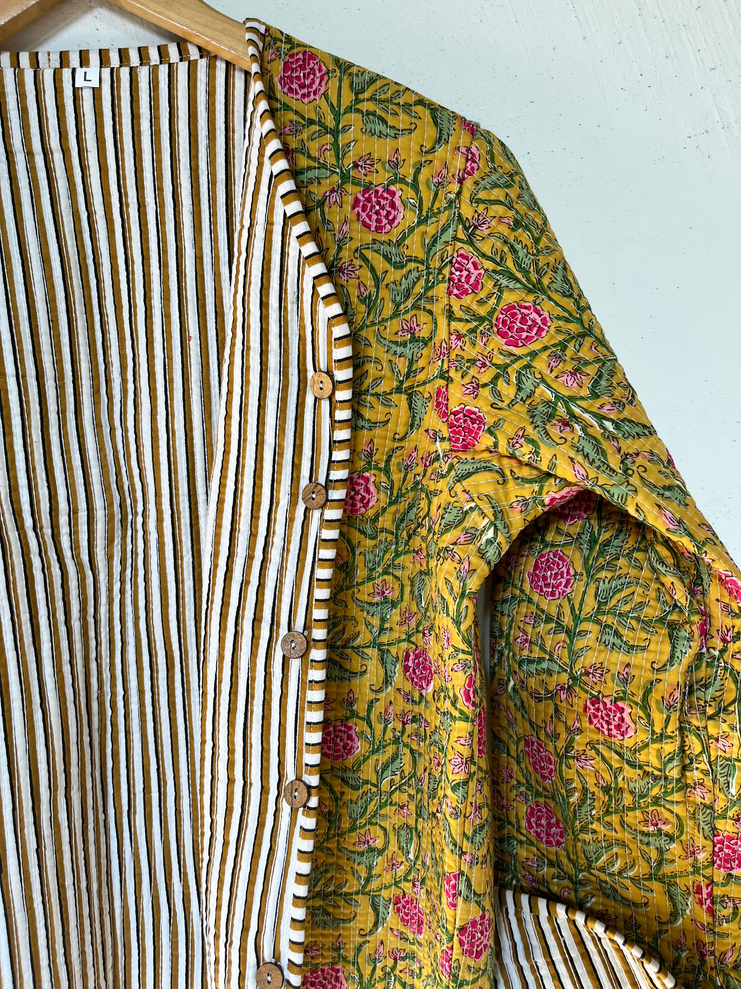 Ayras World – Engroshandel Jakke - Dame – Floraluxe vendbar vatteret bomuldsjakke4