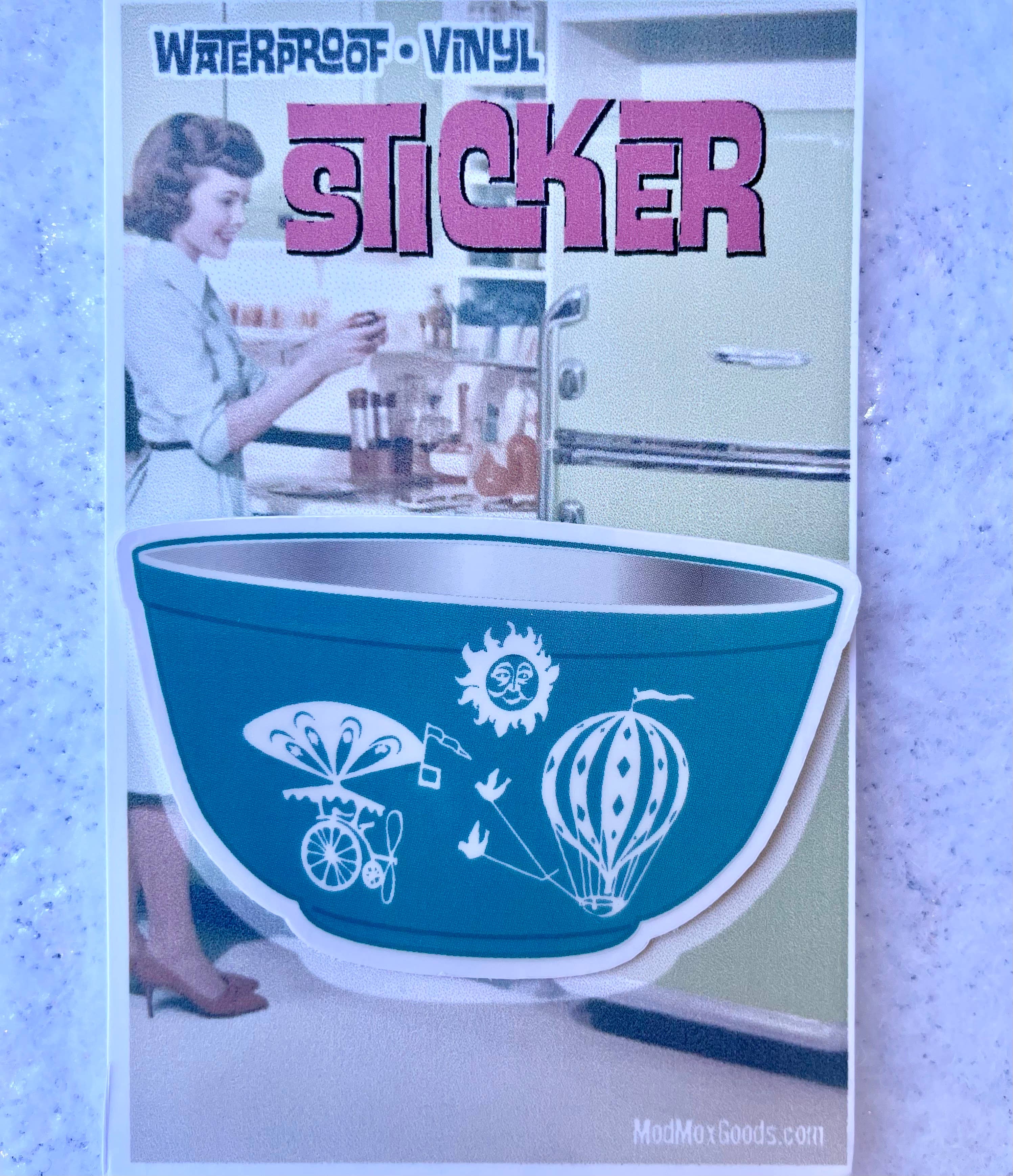 ModMoxGoods - Wholesale Sticker - STICKERS Pyrex Bowl- CHOOSE A LA CARTE
===6