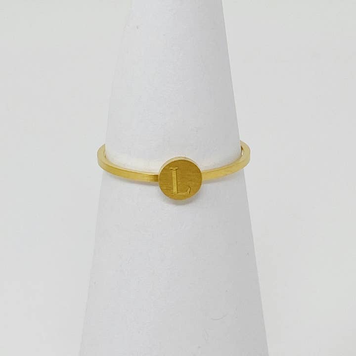 Ellison+Young - Wholesale Band/Stacked Ring - Tiny Initial Ring6