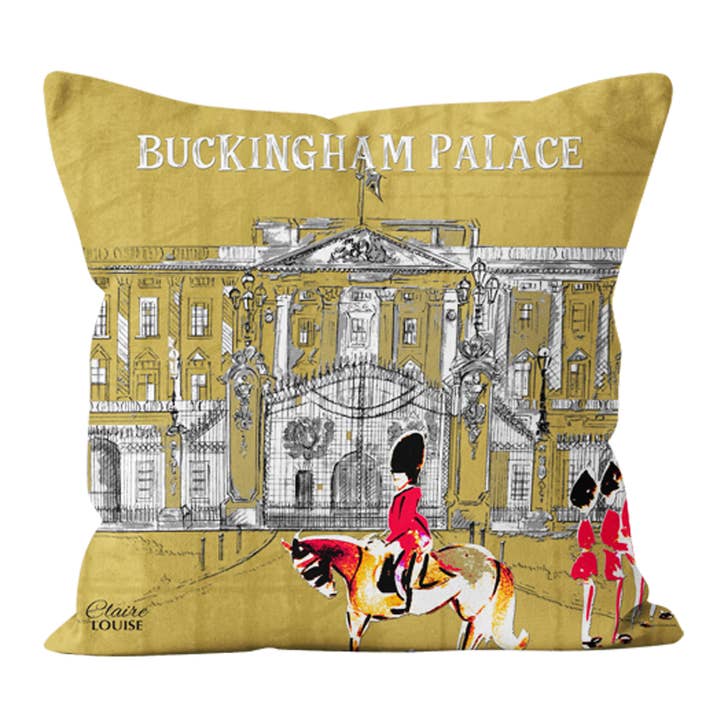 Cojín Iconos Urbanos del Palacio de Buckingham para venta al por mayor de Claire Louise