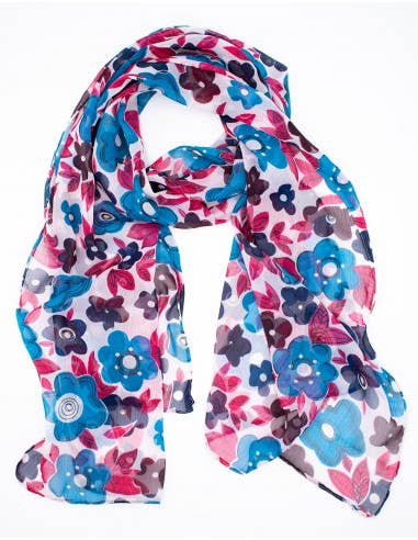 Bone Lenço floral sedoso para venda a revendedores na Faire2