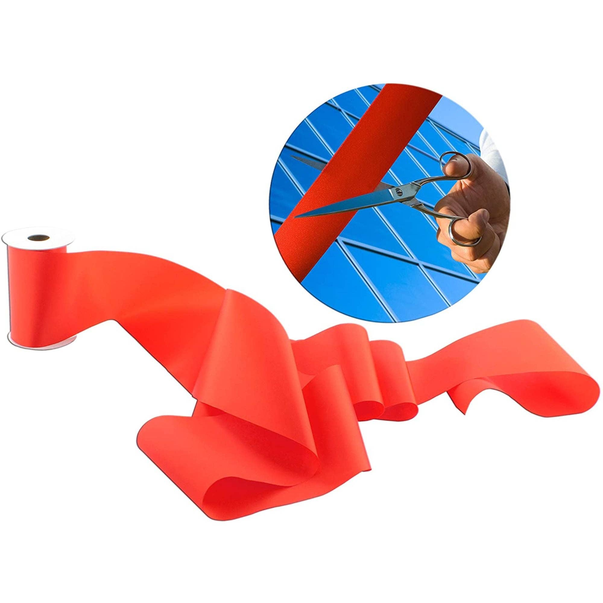 Kurated Korner – Großhandel Band – Geschenke verpacken – Cornucopia Satinband, 10,2 cm breit, rot, 10 Meter6