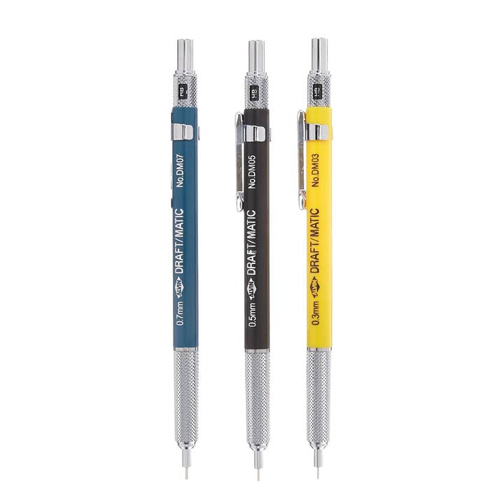 Alvin Drafting - Wholesale Pencil - 3 Draft Matic Pencil Set - (DM03 DM05 DM07) Back to School