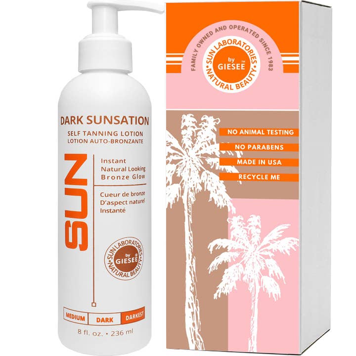 Sun Laboratories 8oz Dark Sunsation Self Tanning Lotion for wholesale by Sun Laboratories