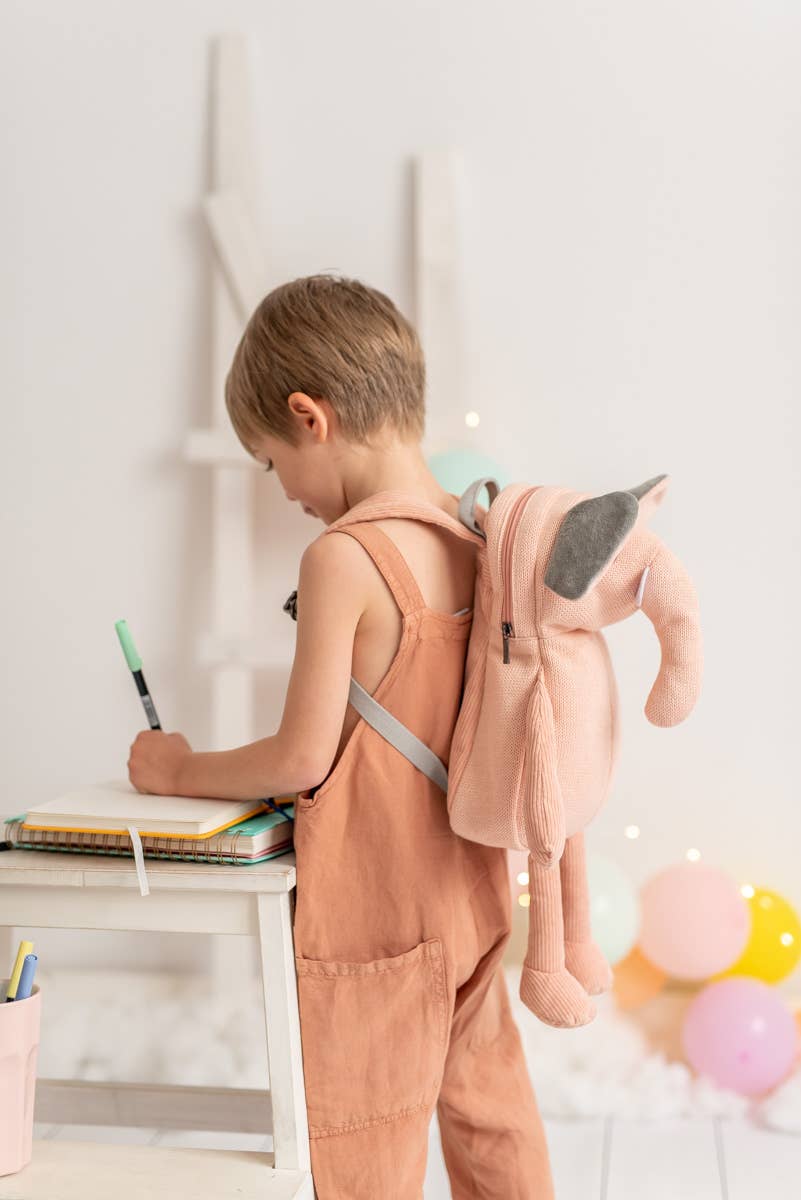 Crochetts - Wholesale Rugzak - Kinderen - Pluchen olifantenrugzak van katoen3