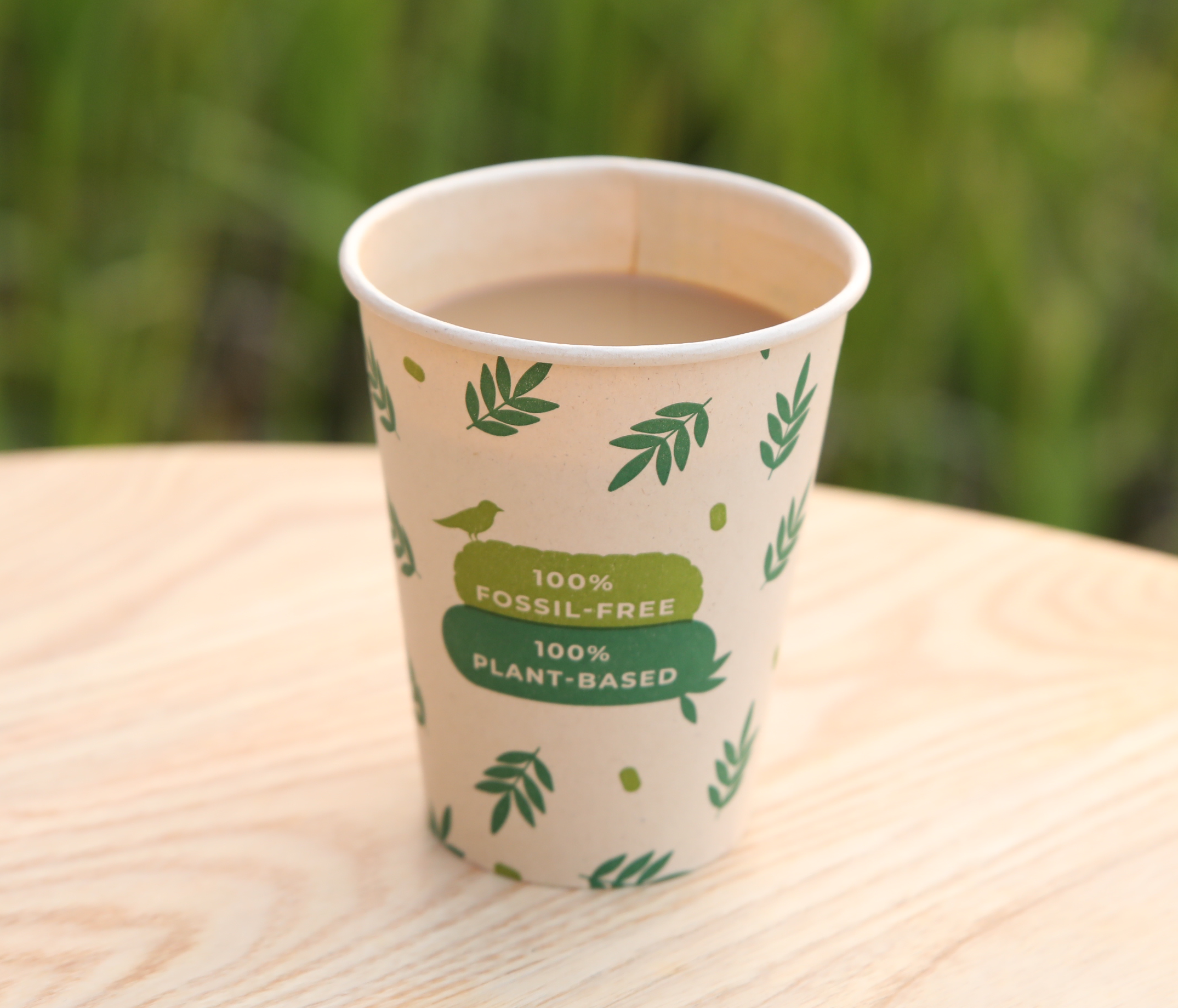 PUREGREEN GmbH – Großhandel Einwegbecher – 100 % biologisch abbaubare Kaffeebecher aus pflanzlichem Material (Packung)3