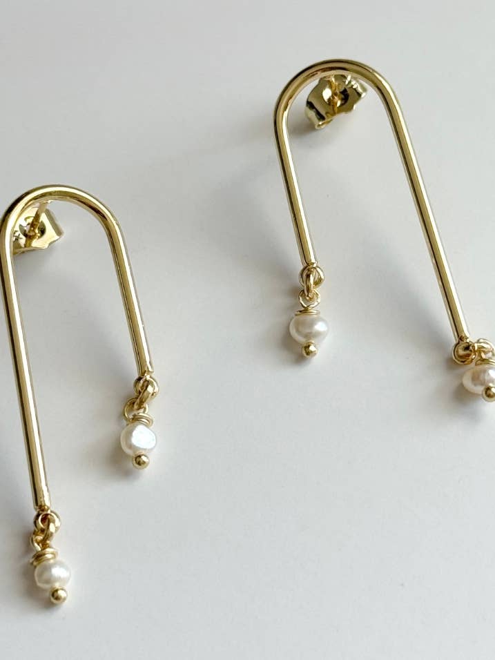 Amelie Pearl Drop Earrings for wholesale by Tramps+Thieves