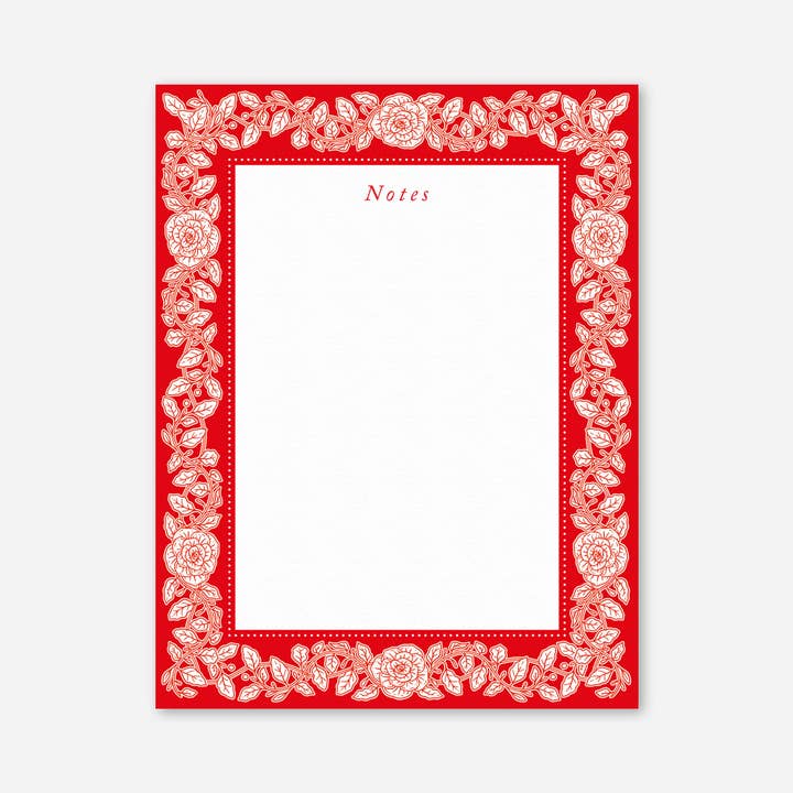Bloc de notas de rosas rojas para venta al por mayor de Papergem