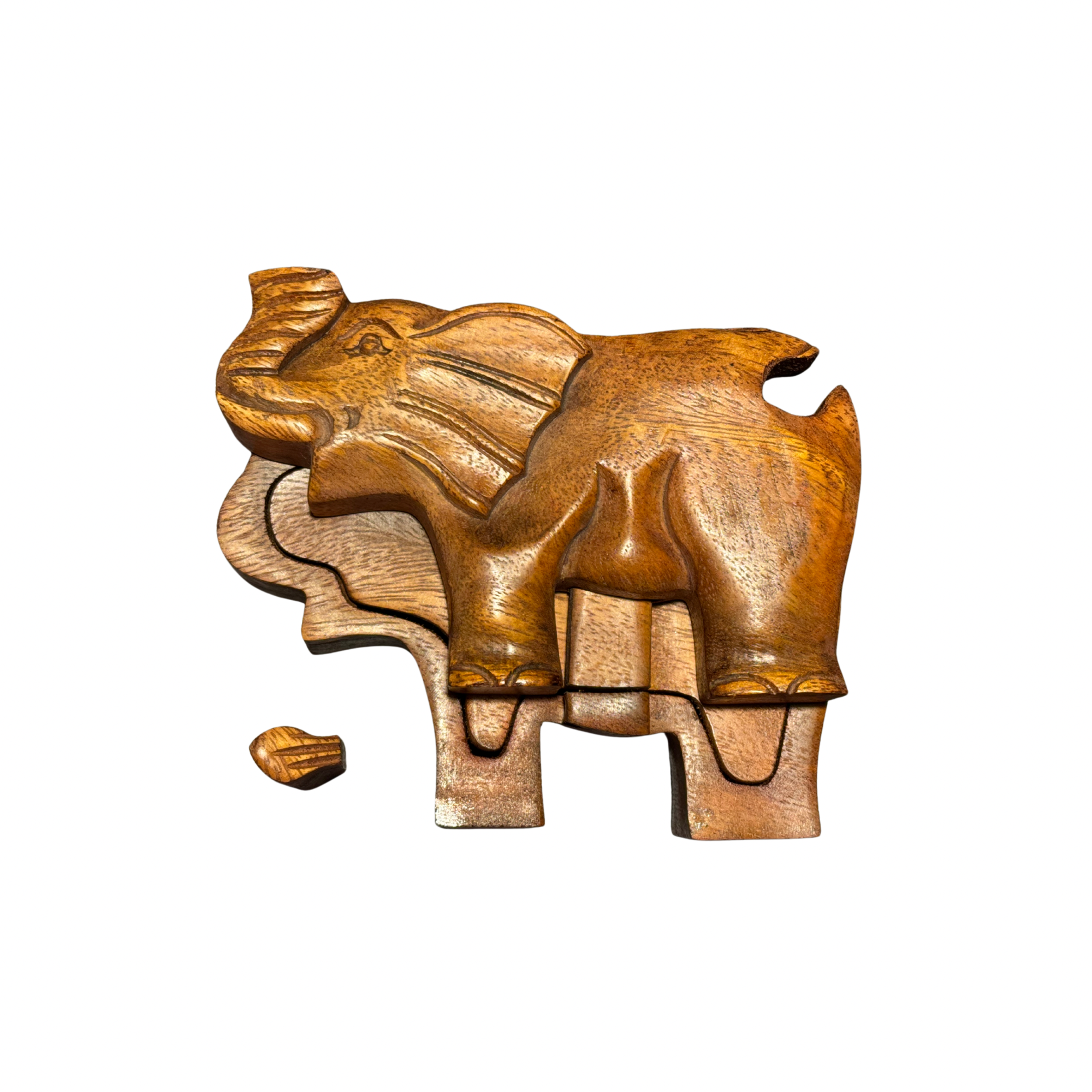 OTOP USA – wholesale Decorative box – Puzzle Box Elephant Trunk Up1