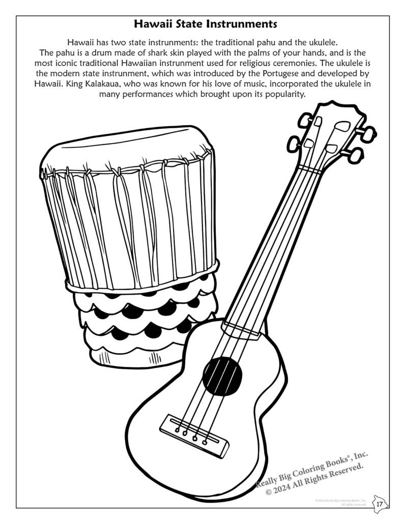 Really Big Coloring Books | ColoringBook.com - Wholesale Coloring & Activity Book - Kids & Baby - Hawaii State Coloring Book 8.5 x 112