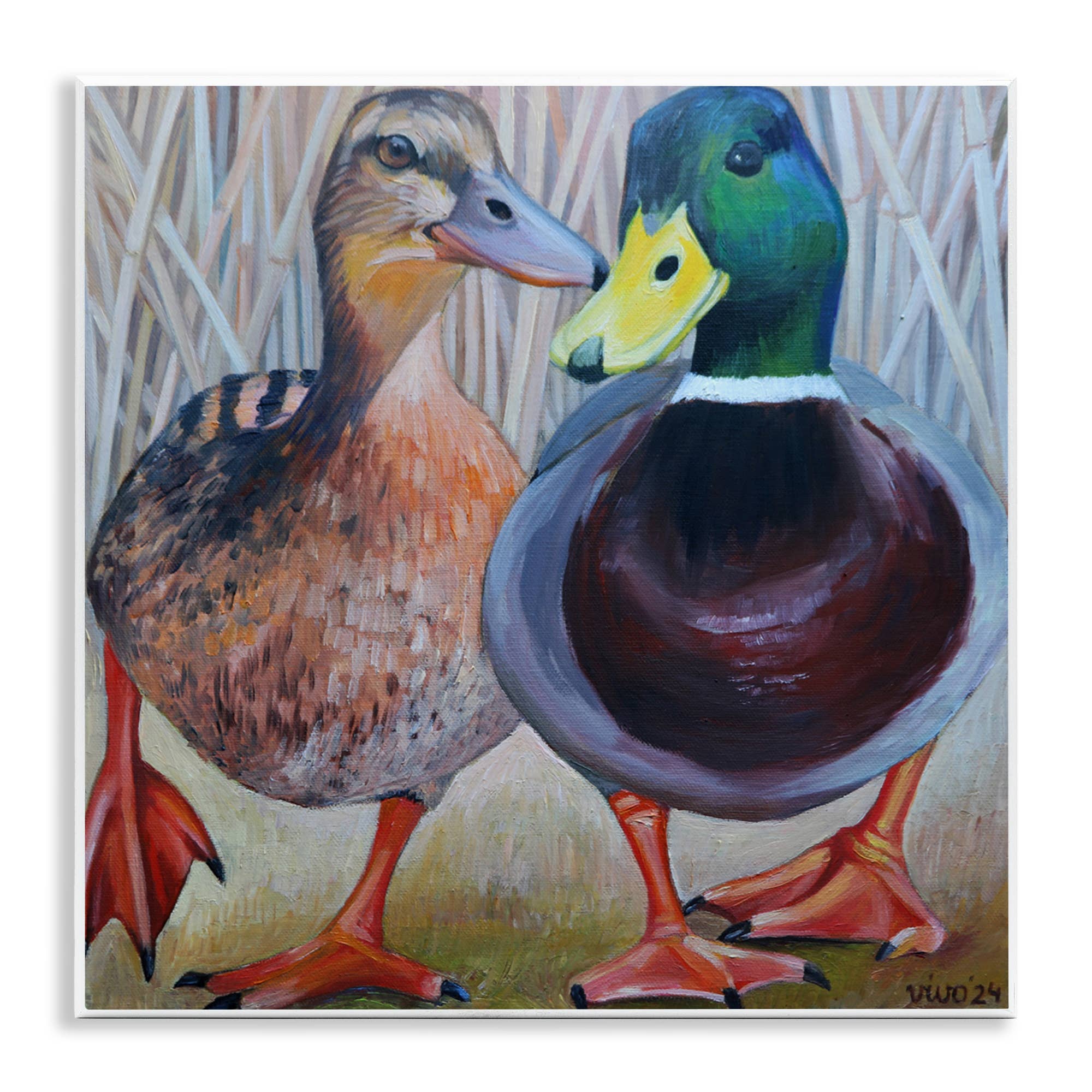 Stupell Industries - Wholesale Wall Sign - Mallard & Brown Ducks - Unframed Wall Art0