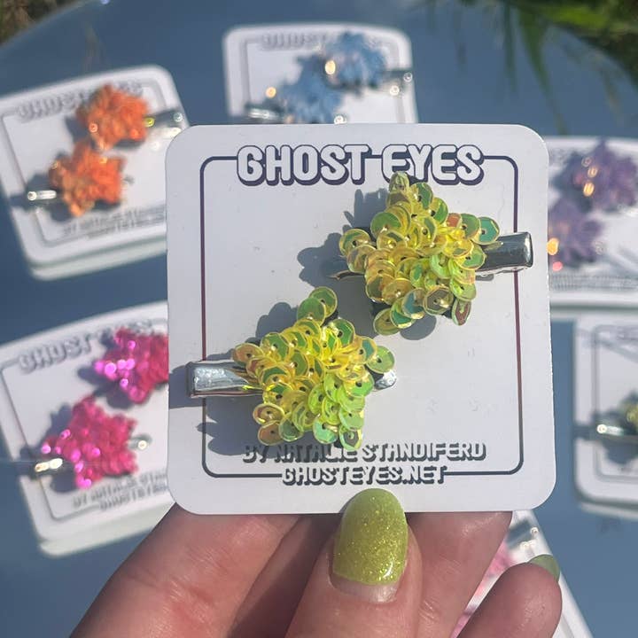 Haarspeldjes Star Geel voor wholesale door Ghost Eyes