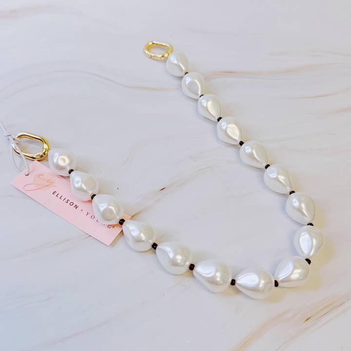 Ellison+Young - Wholesale Keychain Bracelet - Pearl And Bead Bag Charm4