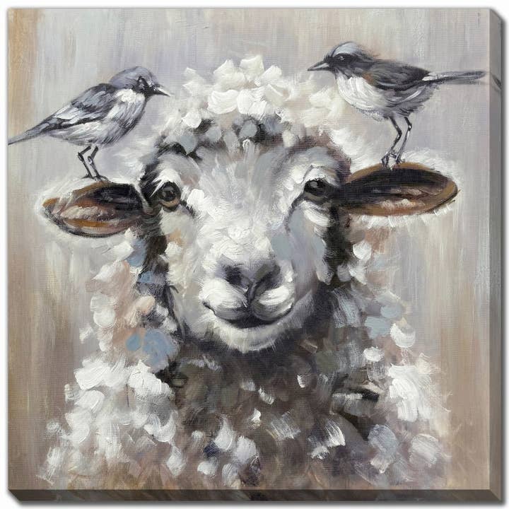 Feathered Friends Ii Canvas Wall Art for wholesale by Streamline Art