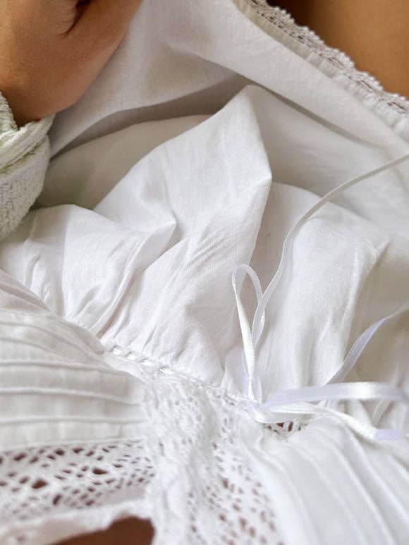 Jacaranda Living – wholesale Nightgown – Women’s – Julie White Cotton Nightgown4