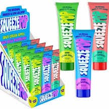 Long Island Candy Factory - Venta al por mayor Dulces con chocolate - Tubo de 12 unidades de 4 onzas de Squeeze Pop icónico de sabores surtidos