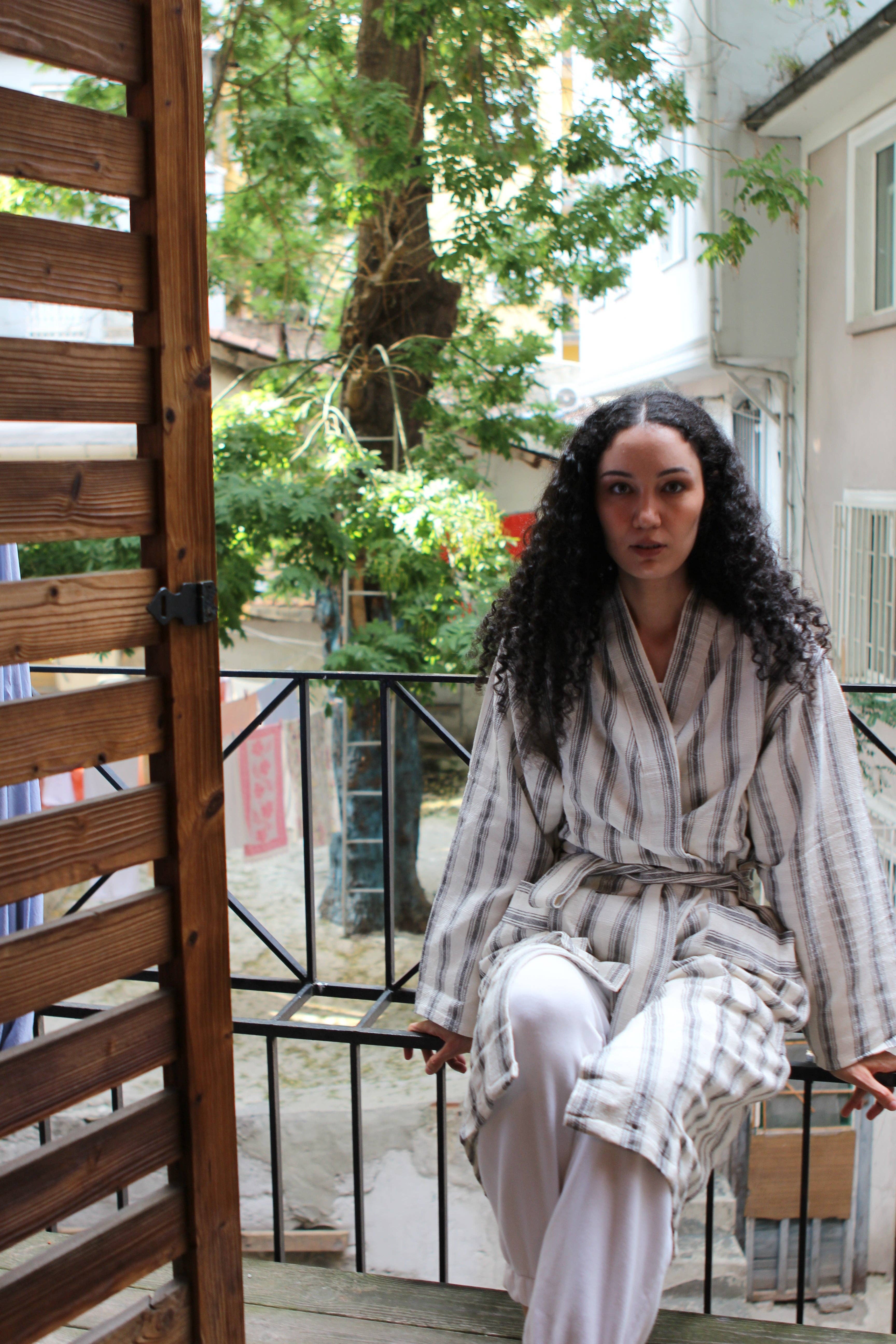 Eastern Woven - Vente Peignoir – unisexe - Titus Robe5