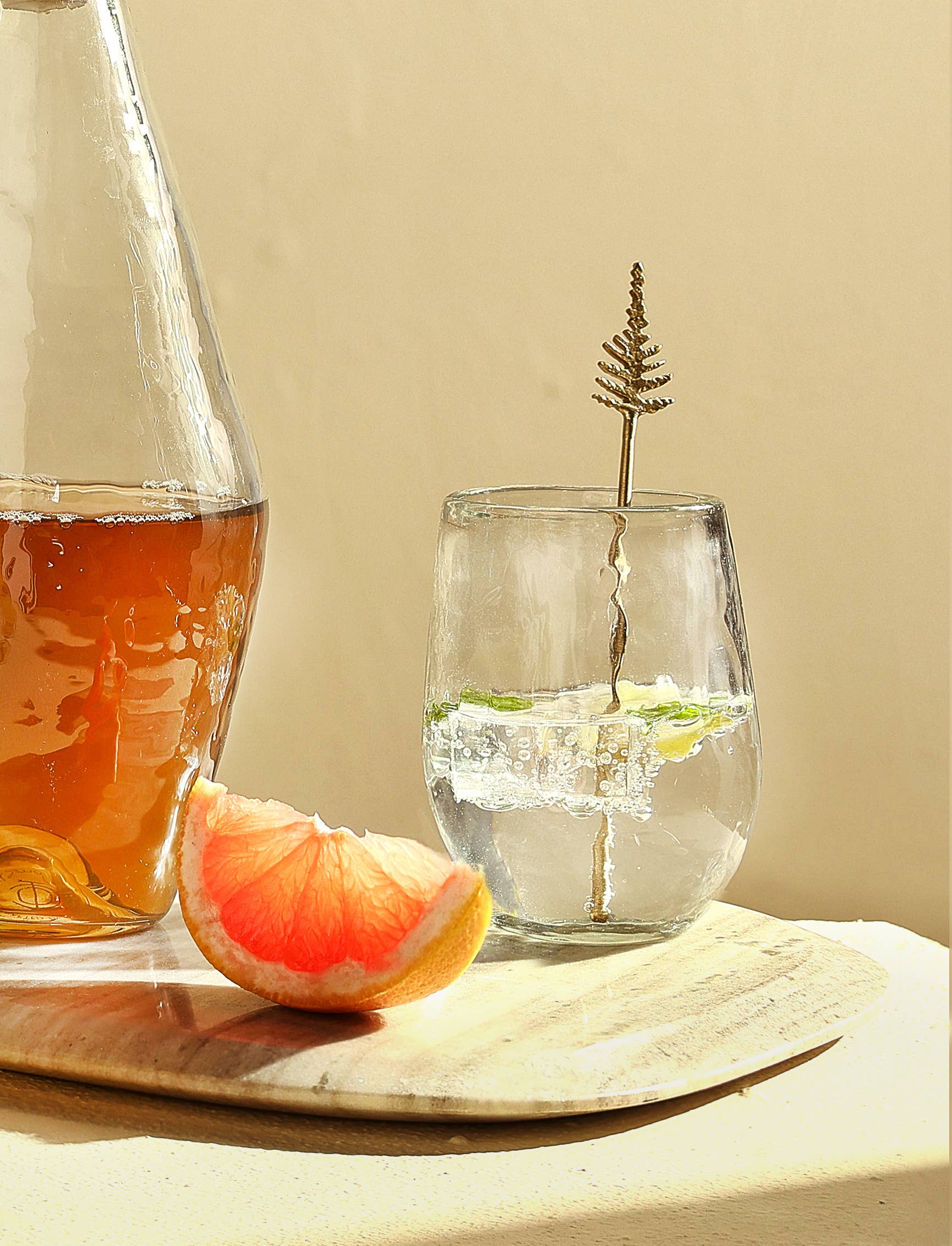 The Collective - Wholesale Drinking Glass/Cup - Pebbled Small Glasses - Set of 42