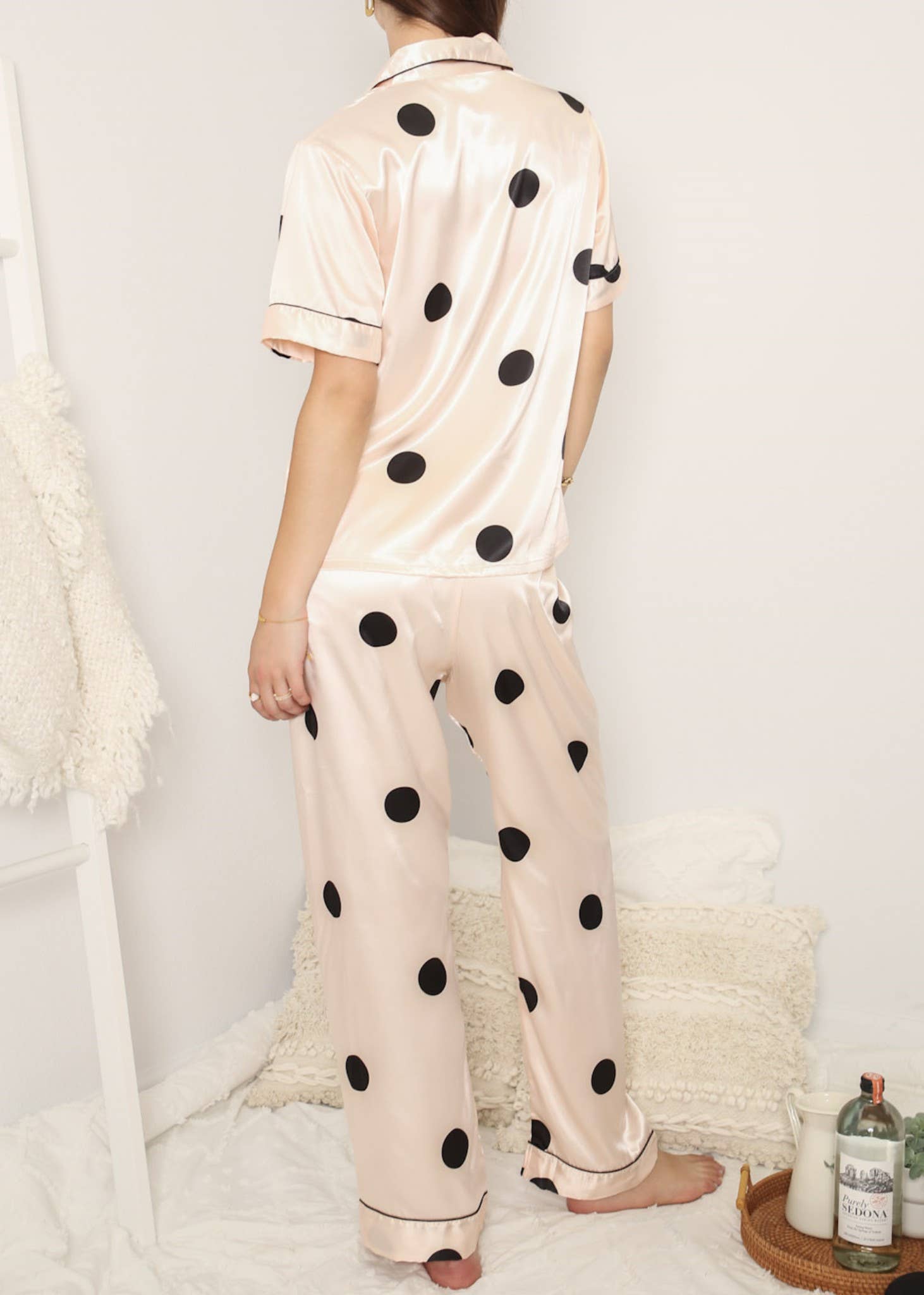 Anna Kaci Wholesale - Wholesale Sleepwear set – Women's - Multi 4 Piece Polka Dot Lounge Pajama Set33