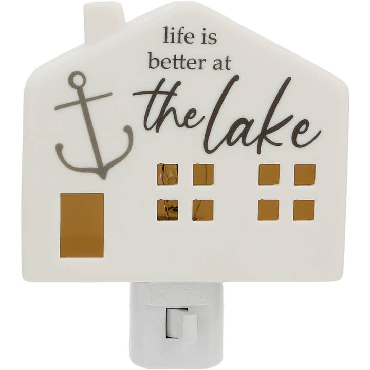 Lake - 3.5" Ceramic Night Light for wholesale by Pavilion