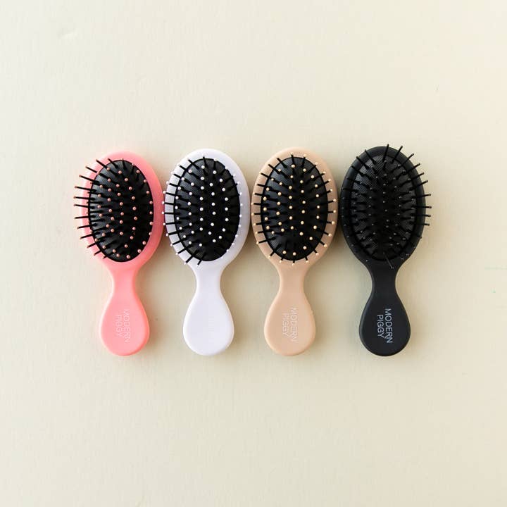 Modern Piggy - Wholesale Hair Brush/Comb - Black | Small Brush1