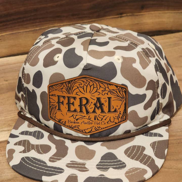 Chapeau à bois cassé Co- Feral Old's Cool Slough Goat Rope pour la vente par Broken Antler Hat Co.