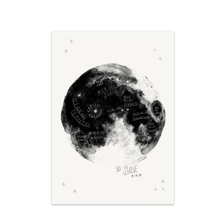 Reproduction artistique de la Lune pour la vente par Baltic Club