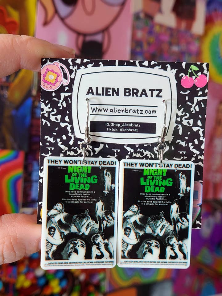 Pendientes de terror La noche de los muertos vivientes para Halloween para venta al por mayor de Alien Bratz