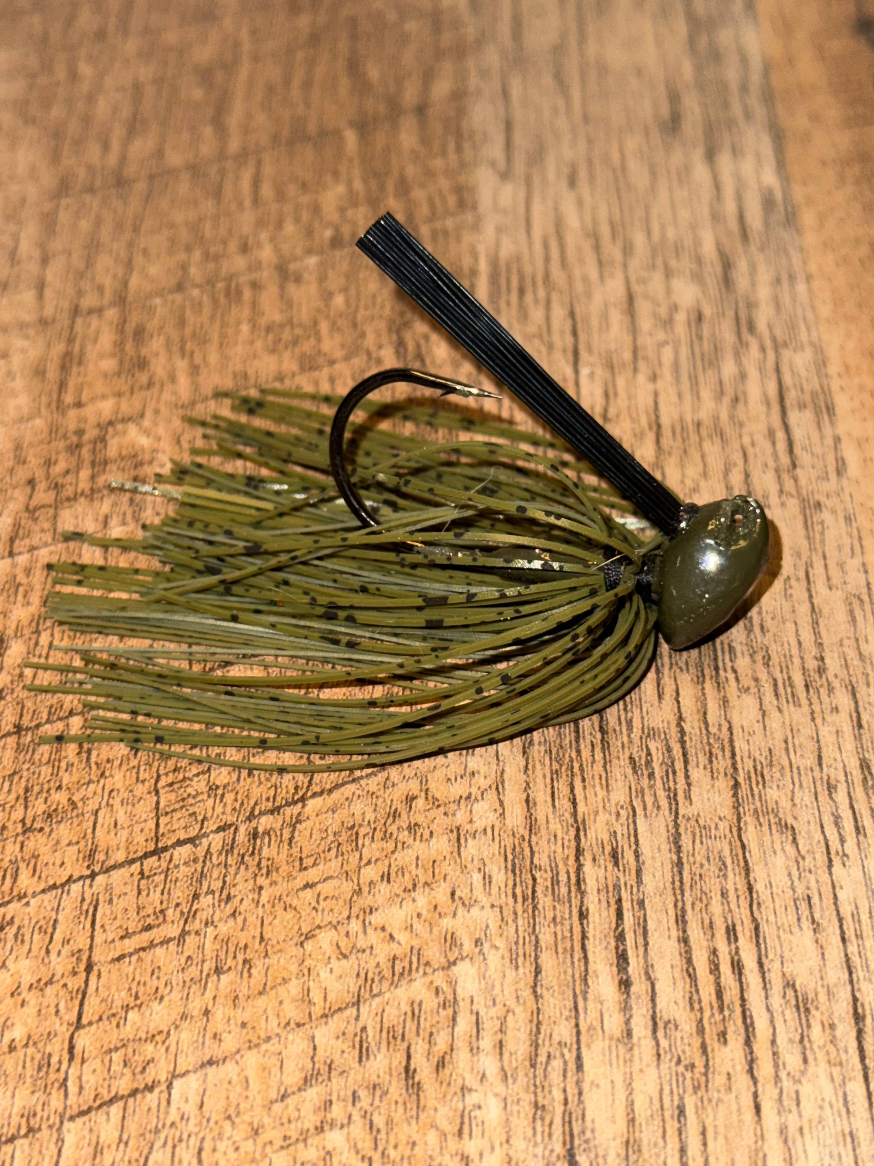 Riggins Baits & Tackle Co. - Wholesale Sporting Accessories - Riggins' Timber Jig - Green Pumpkin1