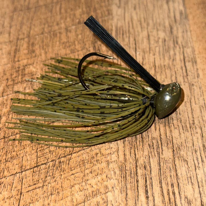 Riggins Baits & Tackle Co. - Wholesale Sporting Accessories - Riggins' Timber Jig - Green Pumpkin1