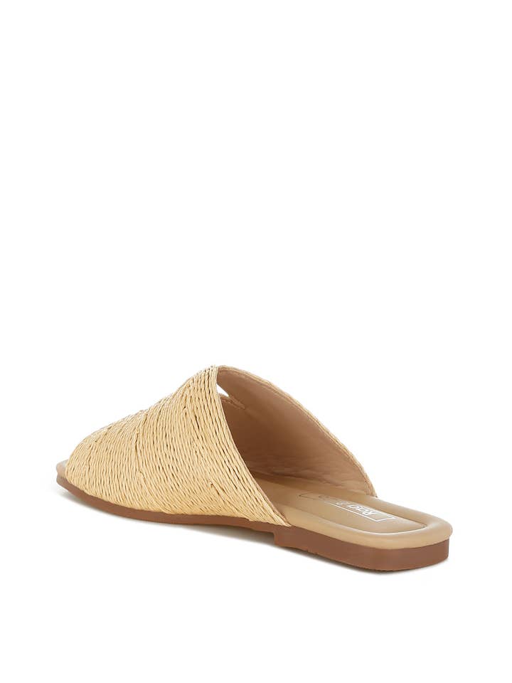 Rag Company - Wholesale Sandals - Women's - Daisy Doe Raffia Square Toe Flats2