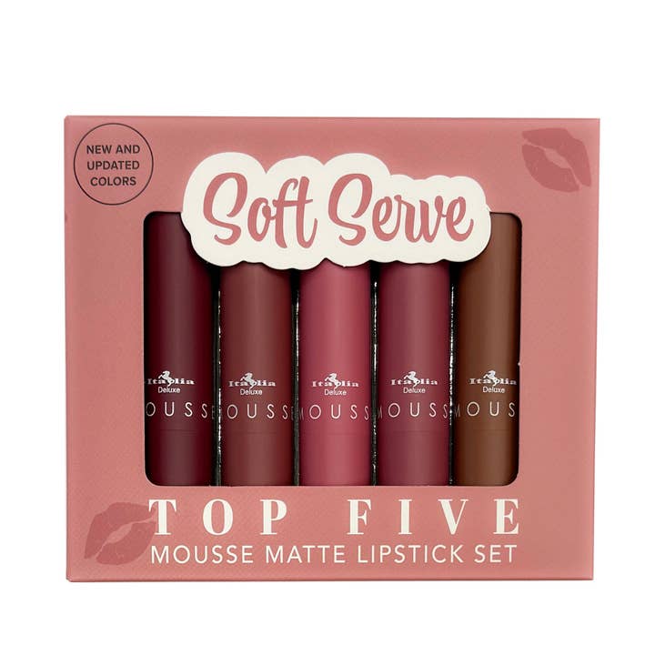 Italia Deluxe Mousse Matte Batons Top Five Soft Serve por atacado de Laaon