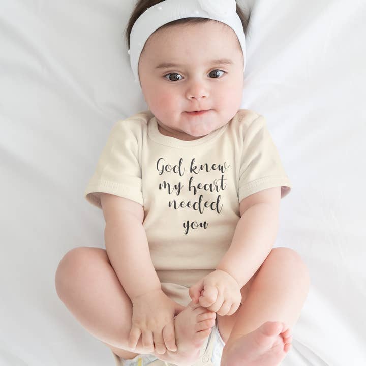 Twine Design - Wholesale Bodysuit (Non-Footed) - Baby - God Knew My Heart Needed You Onesie & Toddler Tee5